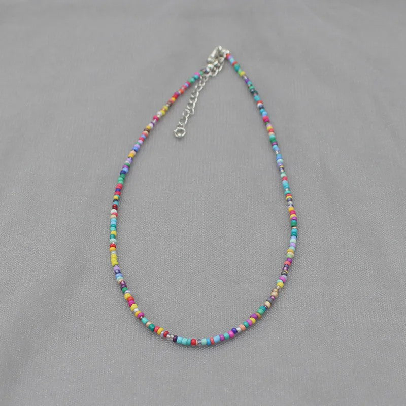 Kleurrijke Kralen Choker Ketting - Handgemaakt Bohemia Stijl
