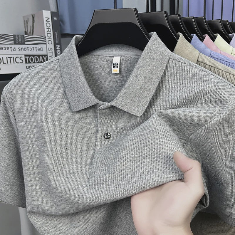 Heren Poloshirt Korte Mouw - 100% Gemerceriseerd Katoen, Ademend & Stijlvol voor Zomer, Golf & Casual