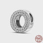 925 Sterling Zilver Letter Bedels A-Z met Zirkonia - Personaliseer je Armband