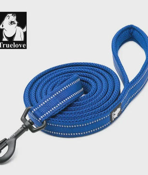Truelove Zachte Hondenriem 200cm - Reflecterend Nylon Mesh, Gevoerd, voor Puppy tot Grote Hond/Kat