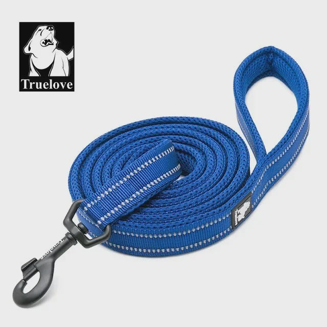 Truelove Zachte Hondenriem 200cm - Reflecterend Nylon Mesh, Gevoerd, voor Puppy tot Grote Hond/Kat