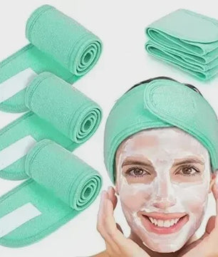 Verstelbare Make-up Haarband (5 Stuks) - Zachte Handdoekstof voor Gezichtsreiniging, Yoga & Spa