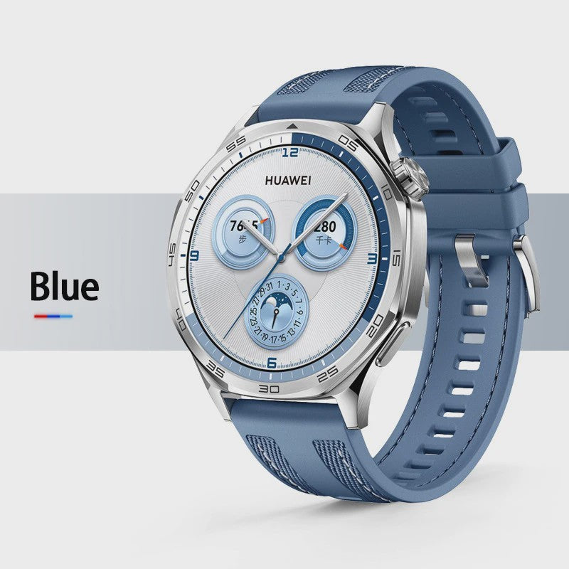 22mm Nylon & Siliconen Horlogeband voor Huawei Watch GT/Pro (46mm)