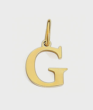 Gouden Initiaal Bedel - Roestvrij Staal - DIY Ketting Bedeltje A-Z