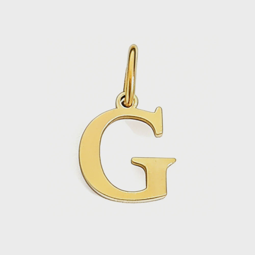 Gouden Initiaal Bedel - Roestvrij Staal - DIY Ketting Bedeltje A-Z