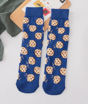 Grappige Heren Sokken met Food Prints: Avocado, Friet, Burger, Bier & Meer | Harajuku Stijl