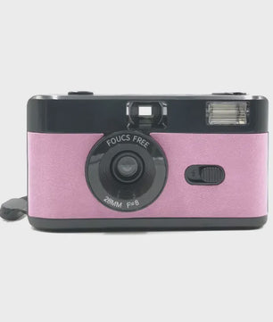Retro 35mm Filmcamera met Ingebouwde Flits - Herbruikbaar en Stijlvol