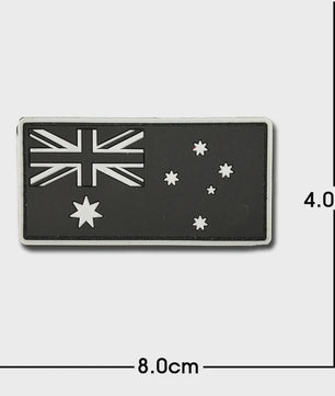 3D PVC Vlag Patches - Rubberen Militaire Emblemen met Klittenband