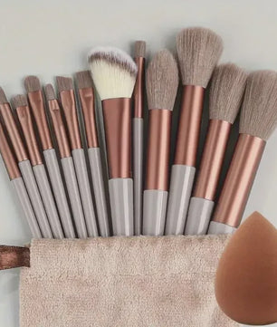 Professionele Make-up Kwasten Set: Zachte Kabuki & Blending Penselen voor Foundation, Poeder, Oogschaduw - Beauty Tools Kit