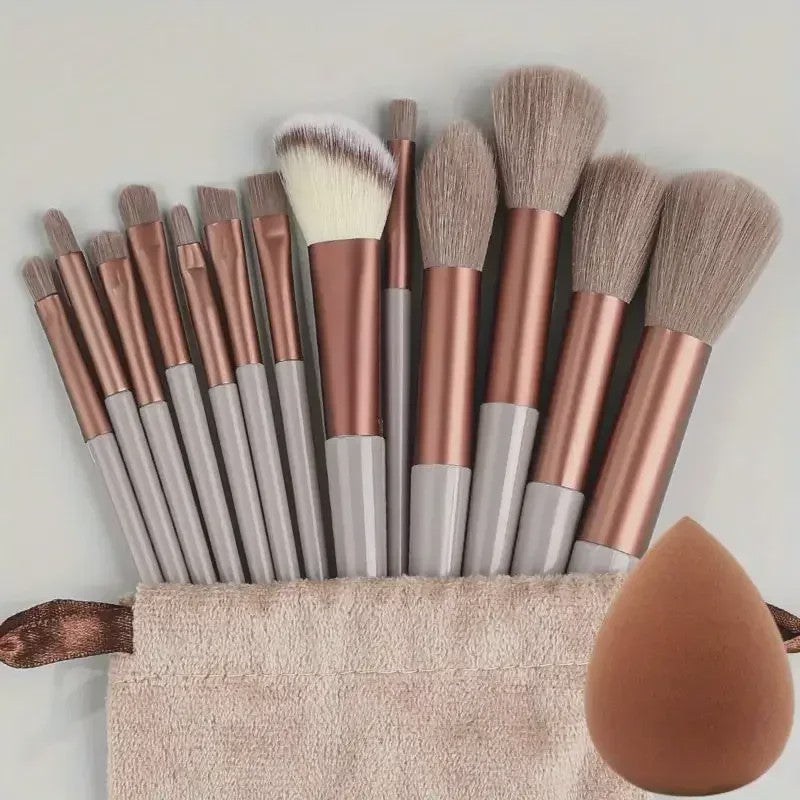 Professionele Make-up Kwasten Set: Zachte Kabuki & Blending Penselen voor Foundation, Poeder, Oogschaduw - Beauty Tools Kit