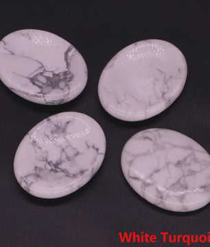 7 Chakra Kristallen Worry Stones - Ovalen Massage & Meditatie Edelstenen (35x45mm)