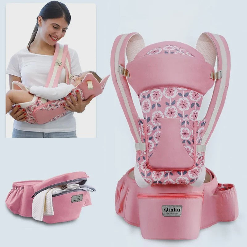 Ergonomische Baby Draagzak met Heupzitje - Multifunctioneel & Comfortabel