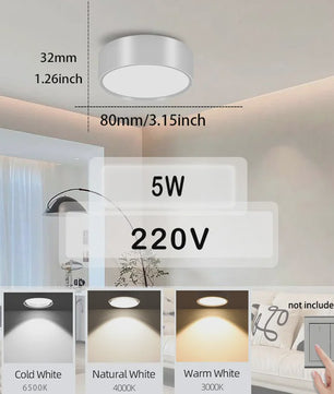 Waterdichte LED Plafondlamp Rond - 18W/30W/40W - IP54 - Badkamer, Keuken, Woonkamer