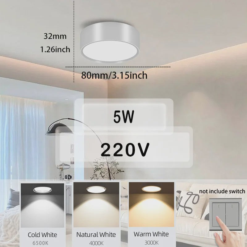 Waterdichte LED Plafondlamp Rond - 18W/30W/40W - IP54 - Badkamer, Keuken, Woonkamer