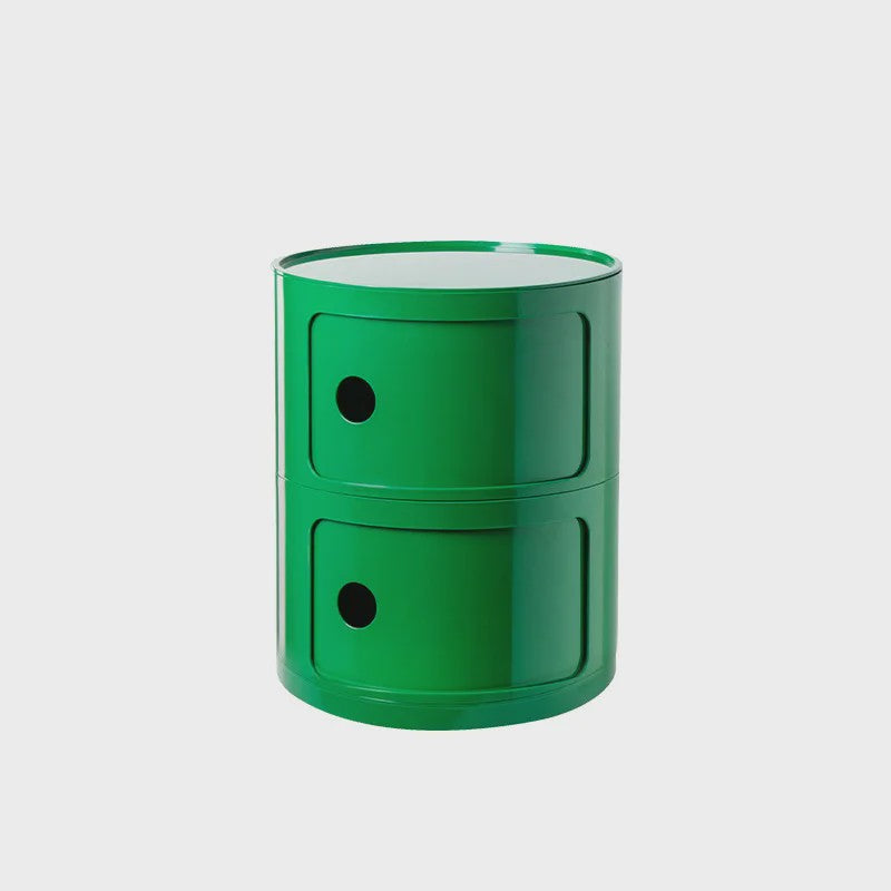 Moderne Ronde Nachtkastje - Minimalistisch Plastic Bijzetkastje