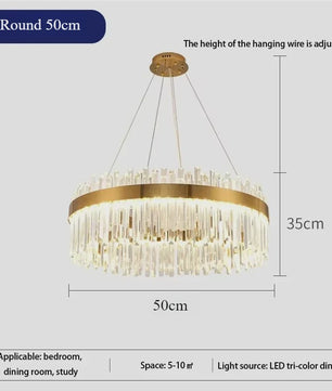 Moderne Kristallen Plafond Hanglamp Goud - Luxe Verlichting voor Woonkamer & Eettafel