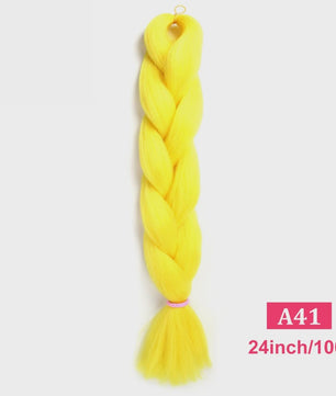 24 Inch Jumbo Braids Haarverlenging - Synthetisch Vlecht Haar in Kleurrijke Tinten