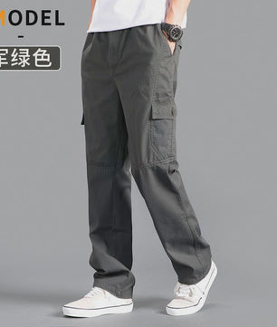 Herfst/Lente Heren Cargo Werkbroek Katoen - Casual Jogger & Klimbroek - Grote Maten tot 6XL
