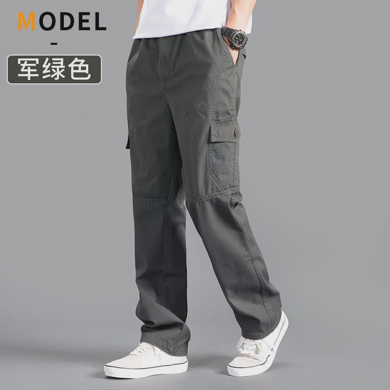 Herfst/Lente Heren Cargo Werkbroek Katoen - Casual Jogger & Klimbroek - Grote Maten tot 6XL