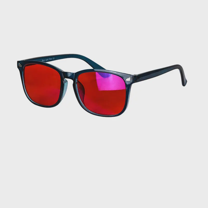 SHINU Slaapbril met Rode Lens: Blokkeert 99% Blauw Licht voor Betere Slaap en Minder Oogvermoeidheid