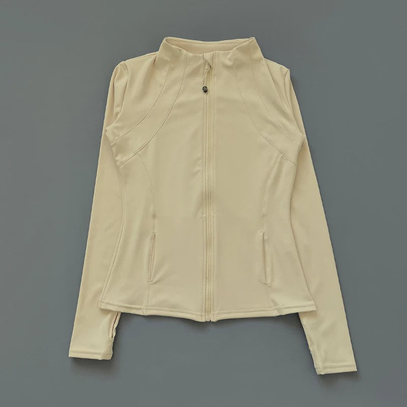 Dames Sportjack met Lange Mouwen - Windbreaker Stijl voor Running, Yoga & Workouts