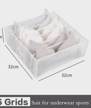 Opvouwbare Lade Organizer Set voor Ondergoed, Sokken en BH's - Mesh Opbergdozen