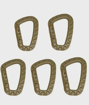 Tactische Karabijnhaak Clips D-Ring Gespen - Set van 1-10 Stuks voor Outdoor & Backpacking