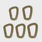 Tactische Karabijnhaak Clips D-Ring Gespen - Set van 1-10 Stuks voor Outdoor & Backpacking
