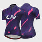 LIV Dames Fietsset Zomer - Korte Mouwen Jersey & Bibshort - Sneldrogend