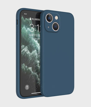 Luxe Vloeibare Siliconen Hoesje met Camera Bescherming voor iPhone 14 Plus, 11, 12, 13, 14 Pro Max, 12 Mini, 13 Mini