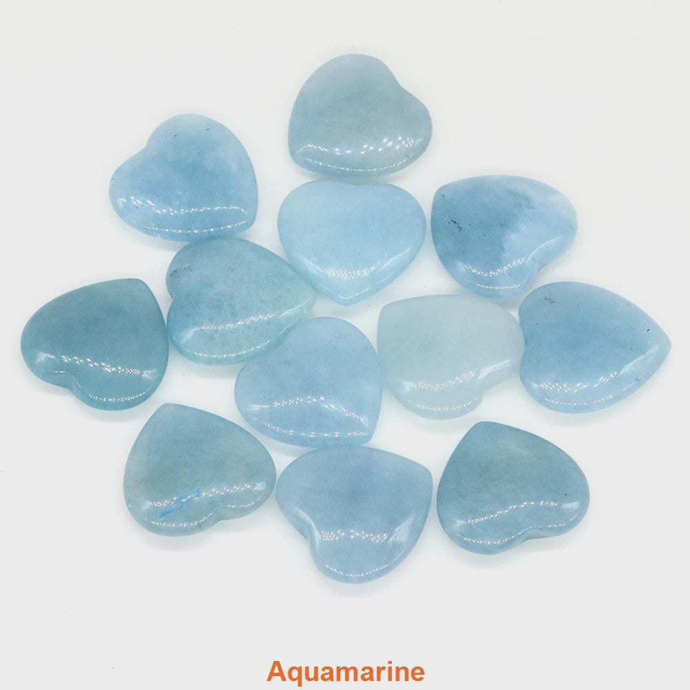 Natuurlijke Hartvormige Kristalstenen (20mm) - Amethist, Edelsteen voor DIY & Decoratie