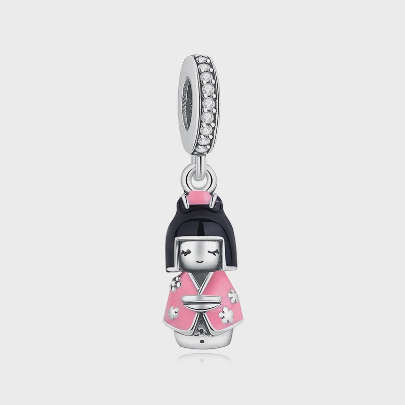 925 Sterling Zilveren Bedel Lucky Cat - Chinees Nieuwjaar & Japanse Stijl Hanger voor Dames Armbanden & Kettingen