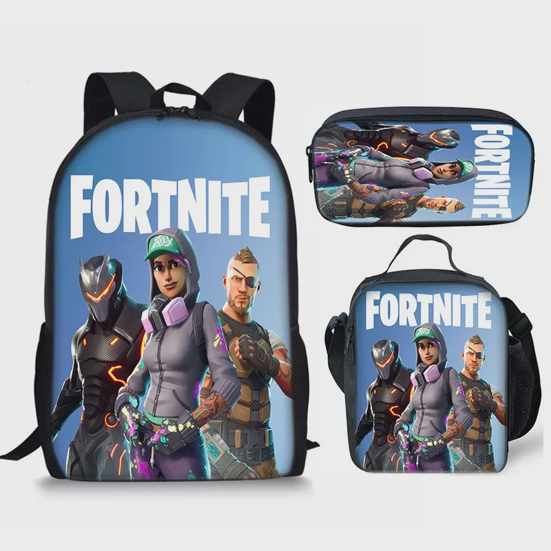 Fortnite Schooltas Set: Rugzak, Pennenhouder & Lunchtas voor Kinderen