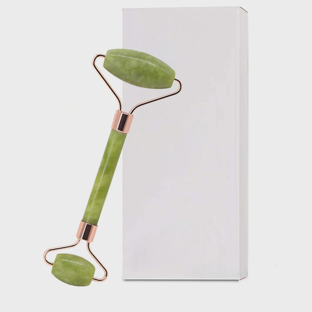 Jade Roller & Gua Sha Set: Dubbelzijdige Gezichtsroller voor Lifting en Ontzwellen