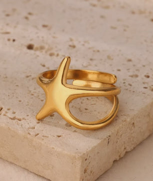 Luxe Gouden Ringen Set: Zirkonia & Boze Oog Design - Verstelbaar & Trendy