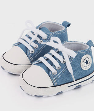Babyschoenen Canvas Sneakers - Eerste Stapjes Schoentjes met Zachte Zool
