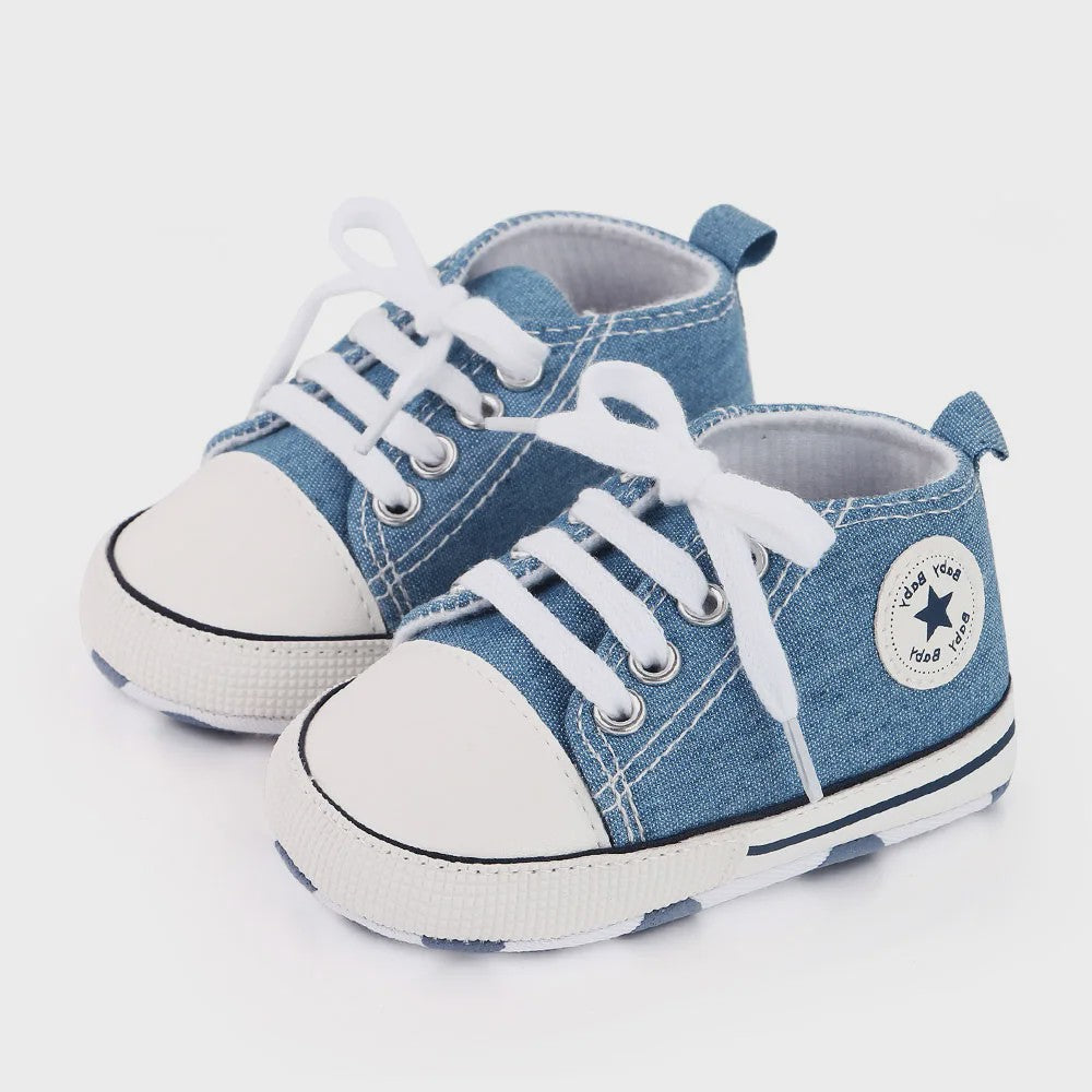 Babyschoenen Canvas Sneakers - Eerste Stapjes Schoentjes met Zachte Zool