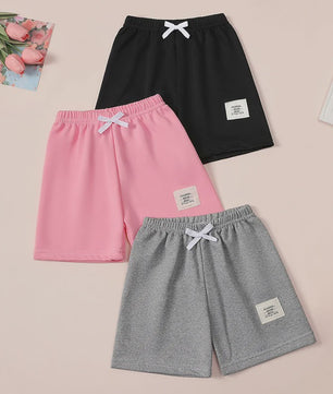 Comfortabele Kinder Shorts met Trekkoord en Elastische Taille - Jongens & Meisjes Casual Broekjes