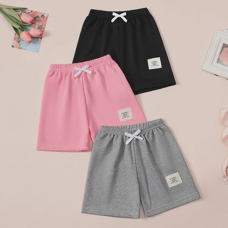 Comfortabele Kinder Shorts met Trekkoord en Elastische Taille - Jongens & Meisjes Casual Broekjes