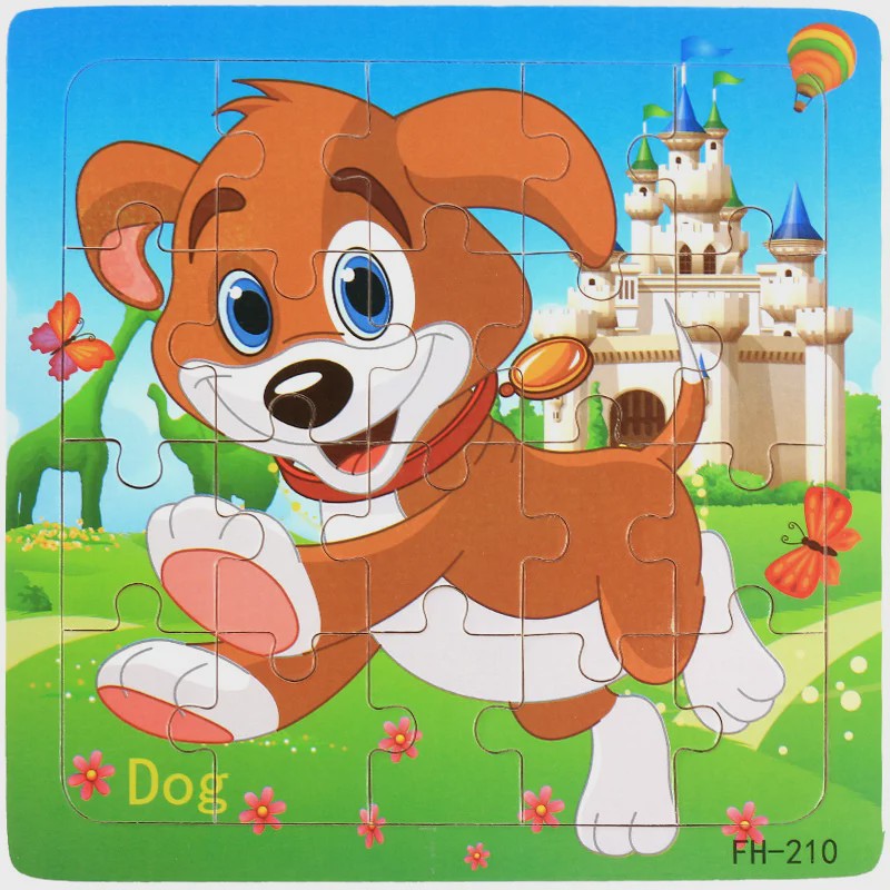 Houten 3D Puzzel Set - 20 Stuks - Dieren & Voertuigen - Educatief Montessori Speelgoed voor Kinderen 3-6 Jaar