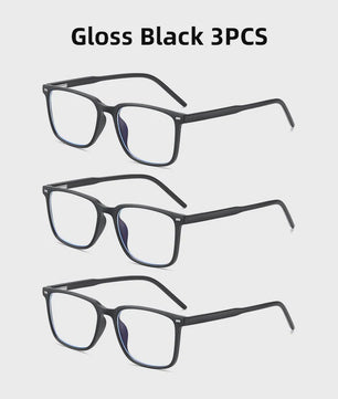 VIVIBEE Klassieke Blauw Licht Blokkerende Bril voor Heren - TR90 Frame, Anti-Ray, Computer & Gaming