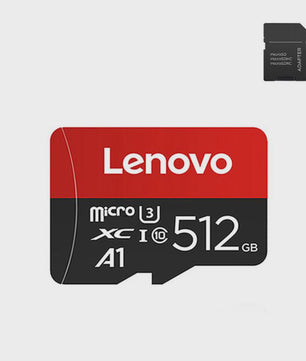 Lenovo Micro SDXC Kaart 1TB - Hoge Snelheid Klasse 10 UHS-I U1 A1 voor 4K Video, Telefoons, Camera's & Drones