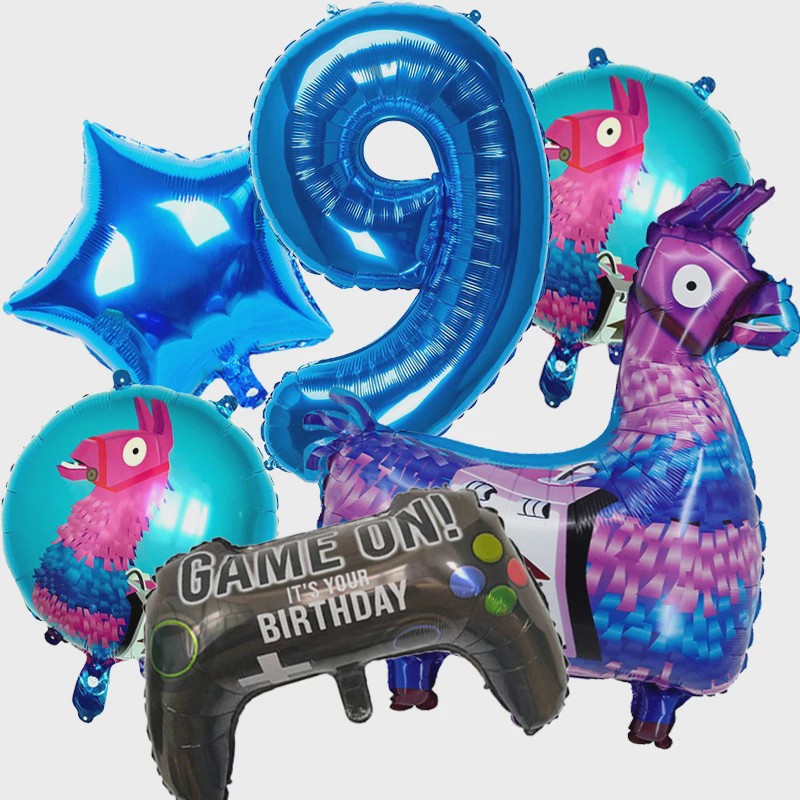 Feestdecoratie Fortnite & Llama Thema - Verjaardag, Babyborrel & Kinderfeest