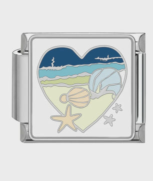 Zee Dieren Charms voor Italiaanse Bedelarmbanden - Sterrenvis, Kwal, Schelp & Walvis - DIY Sieraden Maken