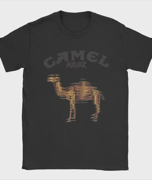 Retro Camel Cigarettes T-Shirt - Vintage Oversized Unisex Kleding