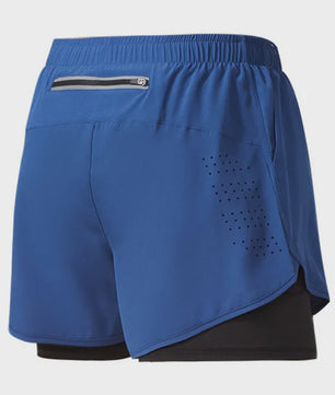 Heren Sportshorts Dubbellaags - Sneldrogend & Comfortabel voor Fitness en Hardlopen