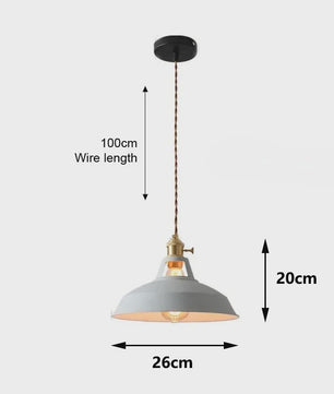 Kleurrijke Retro Industriële Hanglamp - Vintage Stijl voor Keuken, Restaurant, Woonkamer & Meer