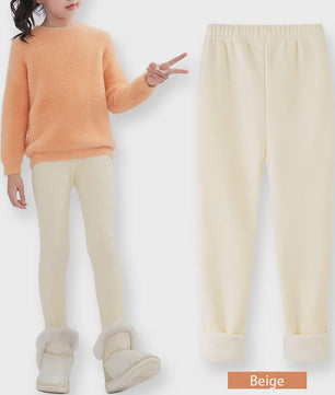Warme Fleece Lined Leggings voor Meisjes (3-11 Jaar) - Zacht & Comfortabel