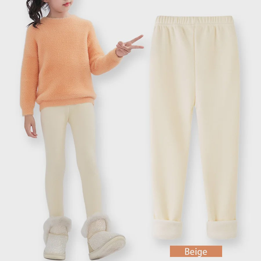 Warme Fleece Lined Leggings voor Meisjes (3-11 Jaar) - Zacht & Comfortabel