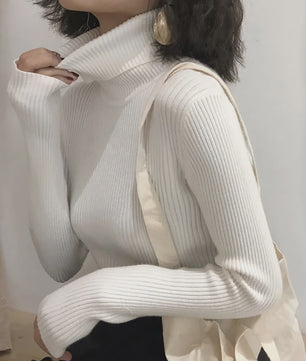 Dames Gebreide Turtleneck Trui - Slim Fit Koreaans Stijl | Herfst & Winter Collectie